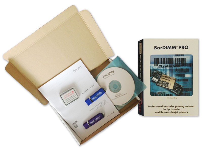 BarDIMM JM30100U/JM30100F/JM30100S/JM30100X/JM30100Z/JM30100C/JM30200 BarDIMM PRO and BarDIMM BOX HP條碼方案